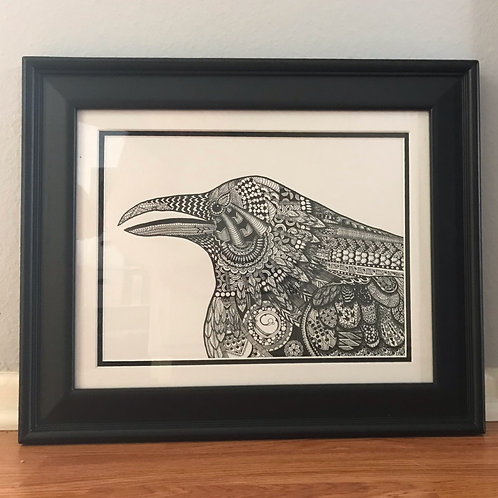 Crow Zentangle