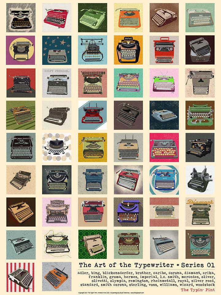 Art of the Typewriter poster - Series 01