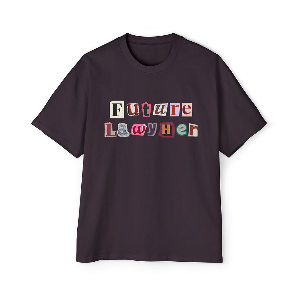 Thumbnail: Future LawyHer Oversized Tee - Empowering T-Shirt for Ambitious Women