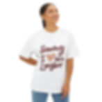 Thumbnail: Somebody I ❤️ a Lawyher Unisex Oversized Boxy Tee (Burgundy)