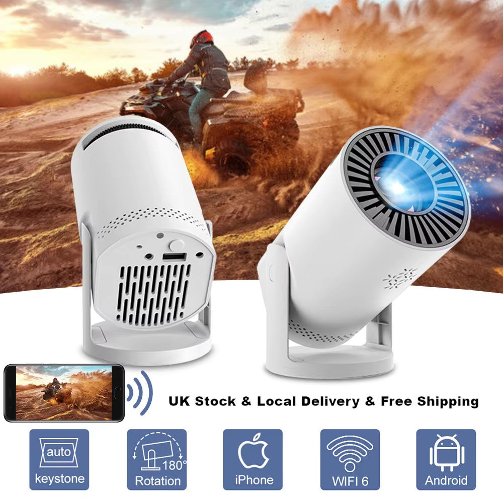 2026 New Projector Smart WiFi6 HD 1080*720P Portable Mini Projetors Built in You