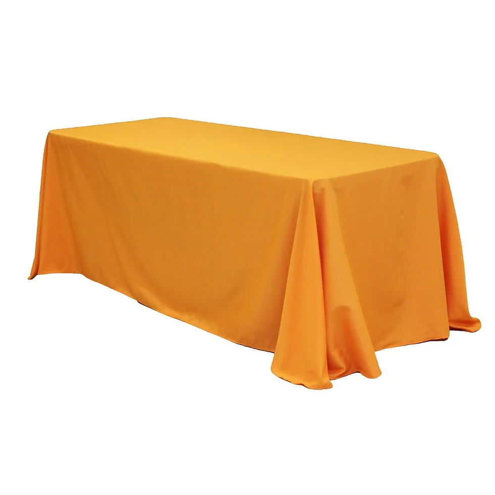 Thumbnail: Orange Polyester Tablecloth