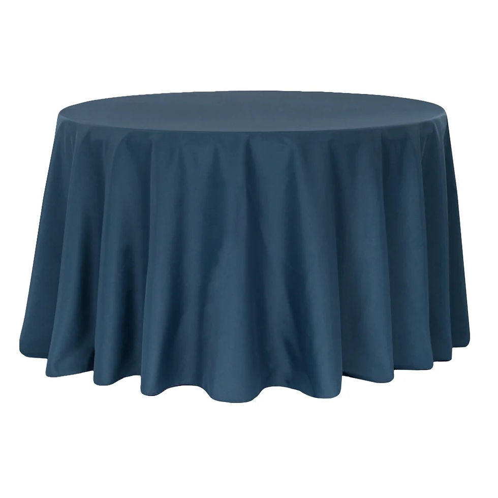 Thumbnail: Navy Blue Polyester Tablecloth