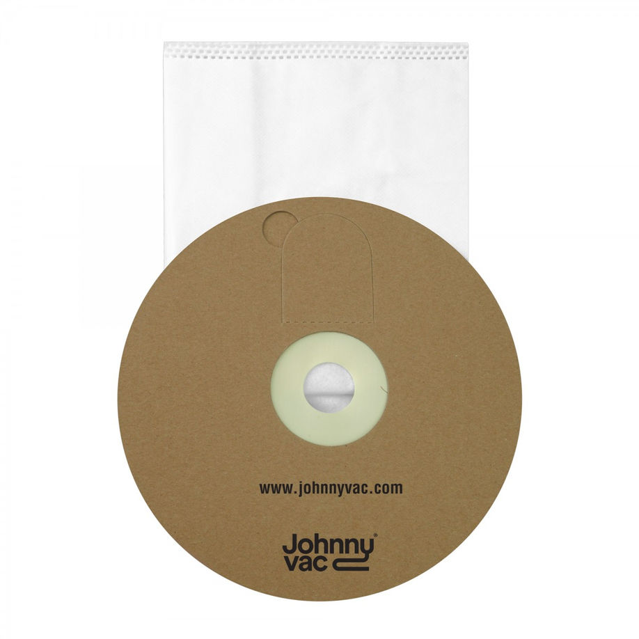 JOHNNY VAC ROUND MICROFILTER HEPA VACUUM BAG FOR JVT1 AND GHIBLI - 5 BAGS