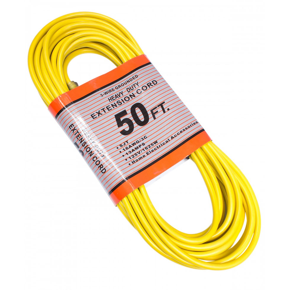 JOHNNY VAC 50' EXTENSION CORD FOR JVBP6 BACKPACK AND CARPET PRO COM4T
