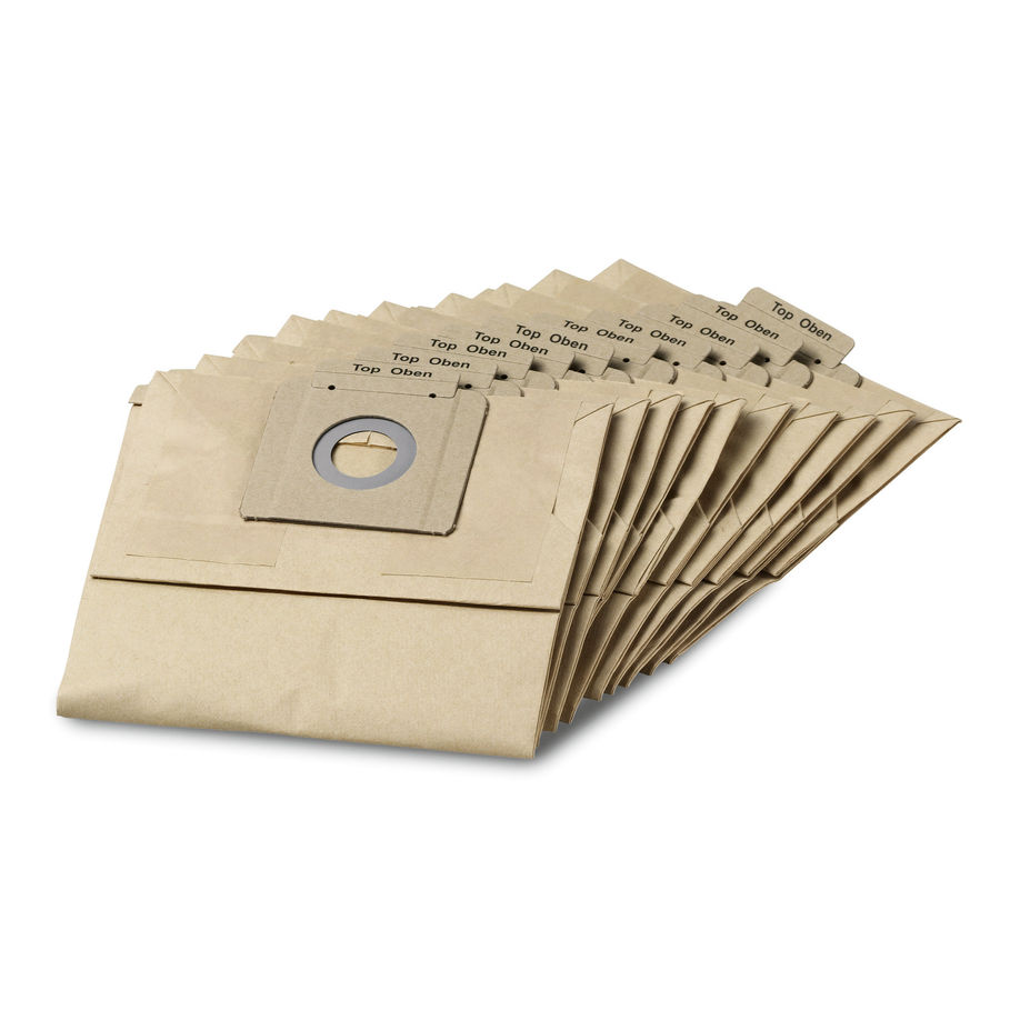 KARCHER PAPER FILTER BAGS, 10 PIECE(S), T 121