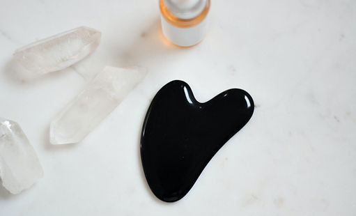 Guasha, or "scraping", is a technique that uses a smooth stone to massage the patients skin, muscles or joints.  Guasha can help to deeply repair damaged tissue, relieve pain, improve circulation and draw out toxins.  It can also be used in our facial rejuvination therapies.  