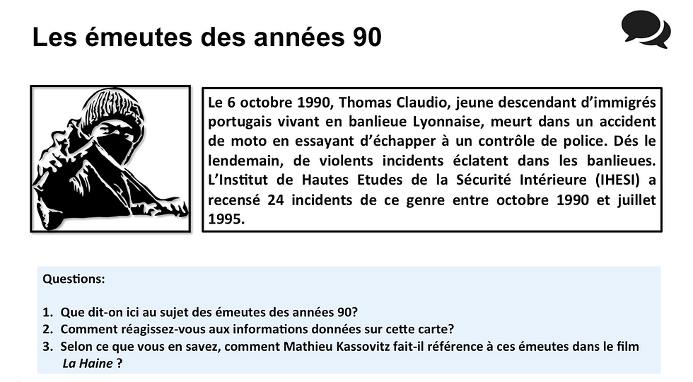 Thumbnail: La Haine: Les influences