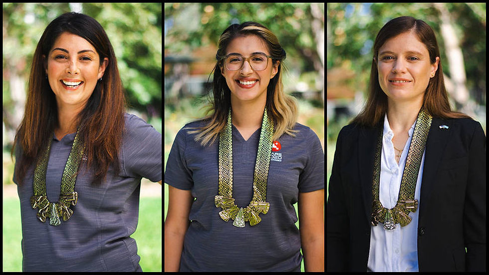 From left to right: Diana Trujillo, Christina Hernandez, and Clara O’Farrell