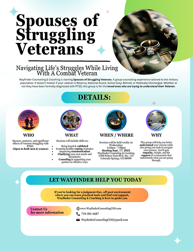 New Group Counseling for Spouses of Veterans