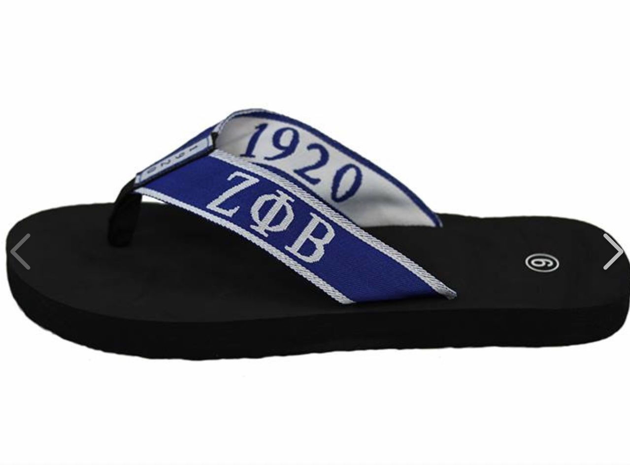 Zeta Phi Beta Flip Flops
