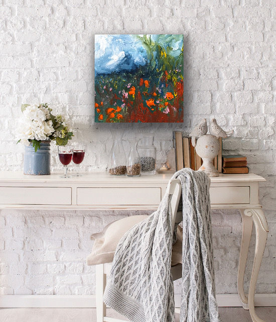 Thumbnail: Cornfields and Wildflowers