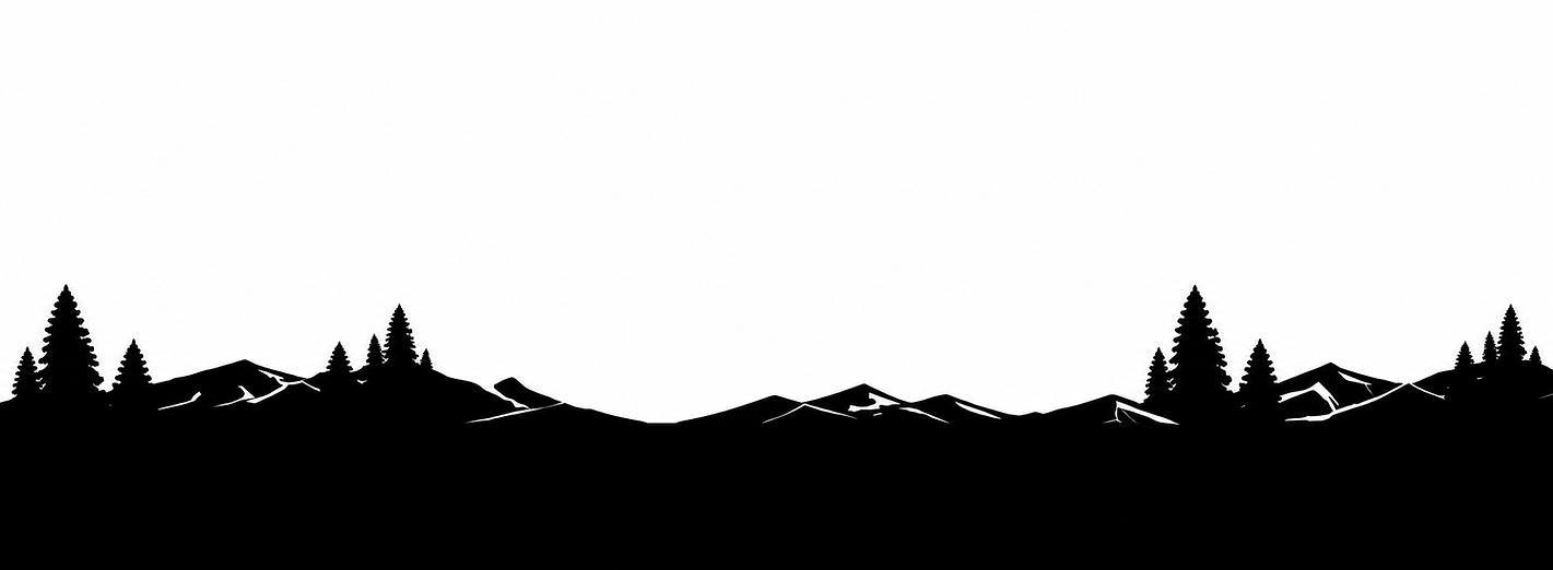 Montagne sur fond blanc