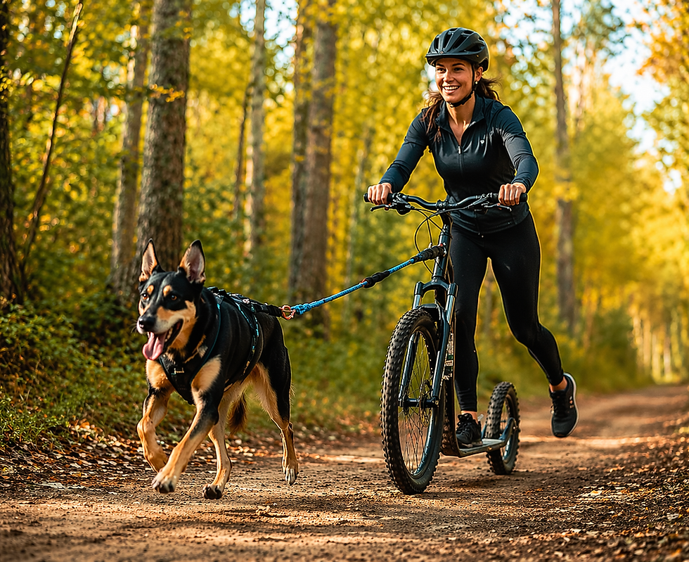 Coaching privé de cani-trottinette sur roues - Mascouche