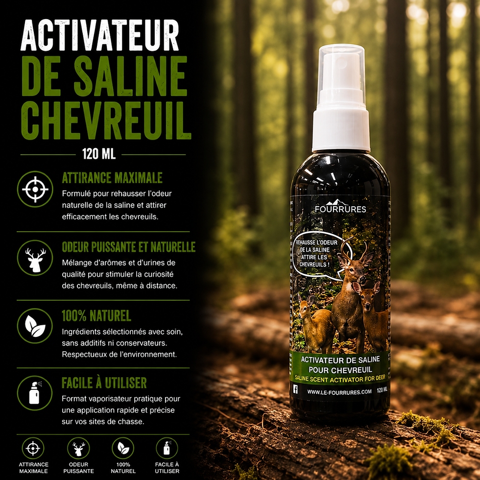 Miniature : Activateur de saline chevreuil 120 ml