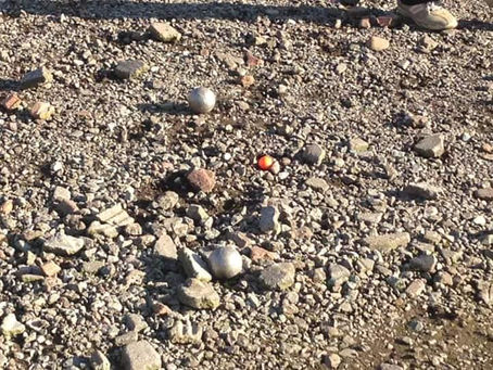 Pointing in Petanque. The angle of attack cont.....