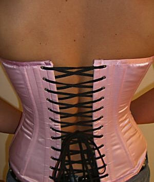 Modesty flaps on a corset can be bulky
