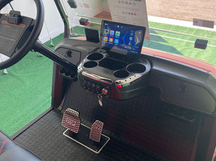 Custom dash, 10" digital touch screen, locking glove boxes, USB charging ports, fold down windshield.