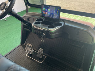 Custom dash, 10" digital touch screen, locking glove boxes, USB charging ports, full glass DOT windshield.