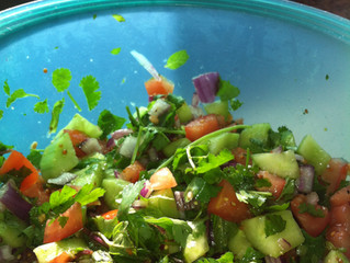 סלט ירקות מרענן ודל קלוריות