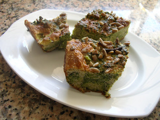 פשטידת ברוקולי פרווה דיאטטית (8 מנות כל מנה כמאה קלוריות)