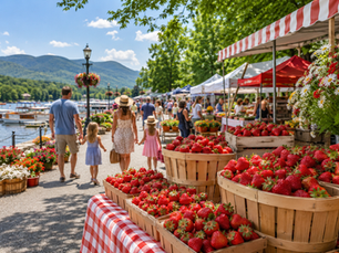 Strawberry Festival Returns to the Warrensburgh Riverfront Farmers' Market Near Lake George