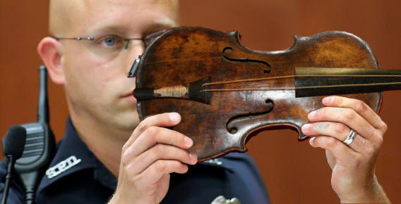 FIDDLE USED TO WRECK GREAT SESSION TO BE AUCTIONED OFF