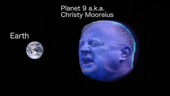 ASTROLOGISTS SAY NEWLY DISCOVERED 9TH PLANET 'LOOKS A BIT LIKE CHRISTY MOORE'
