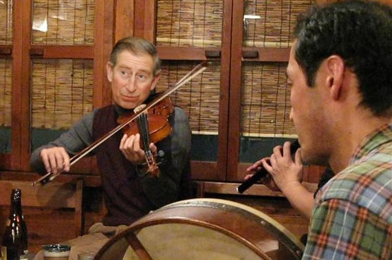 PRINCE CHARLES SPOTTED PLAYING A SESSION IN GALWAY LOCKED OUT OF HIS MIND