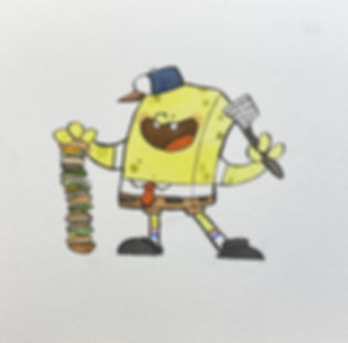Spongebob Original Watercolor