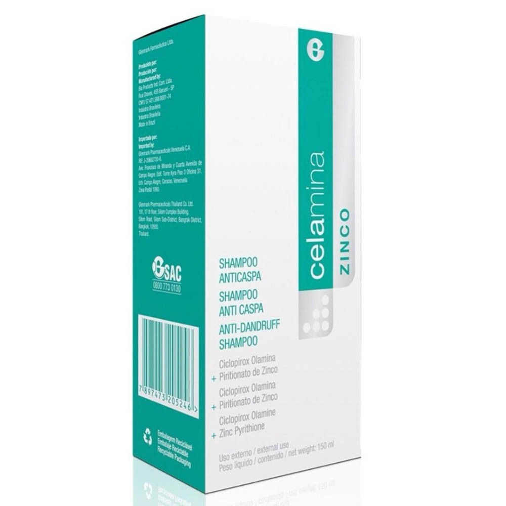 CELAMINA ZINCO SHAMPOO 150ml - Glenmark
