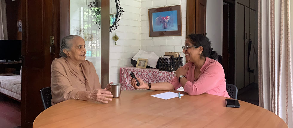 Dr. Ashoojit Kaur Anand from Sarv Aveksha team engaging with one of their patients