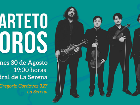 Cuarteto Boros ofrecerá concierto en Catedral de La Serena recorriendo siglos de música