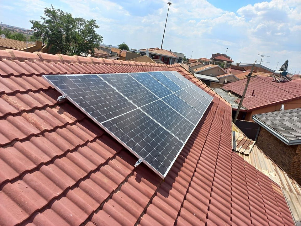 6 panels and Growatt Inverter and Lithium Battery