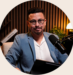 Portrait of Vinny Aldana, principal designer of Aldana Studios and OCEAN CASA LIVING landscape design partner.