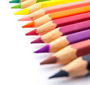 Row of Colored Pencils