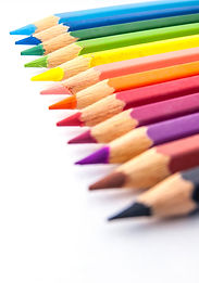 Row of Colored Pencils