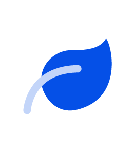 Sustainability leaf icon