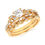Thumbnail: Floral Inspired Yellow Gold Engagement Ring
