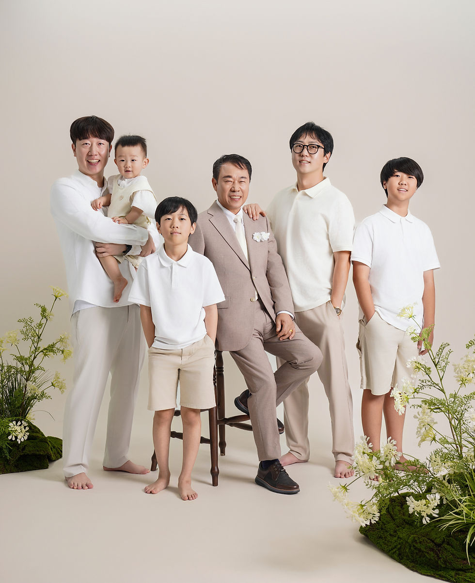 대구가족사진 스튜디오 오월의필름에서 대가족사진 촬영 ,3대 촬영