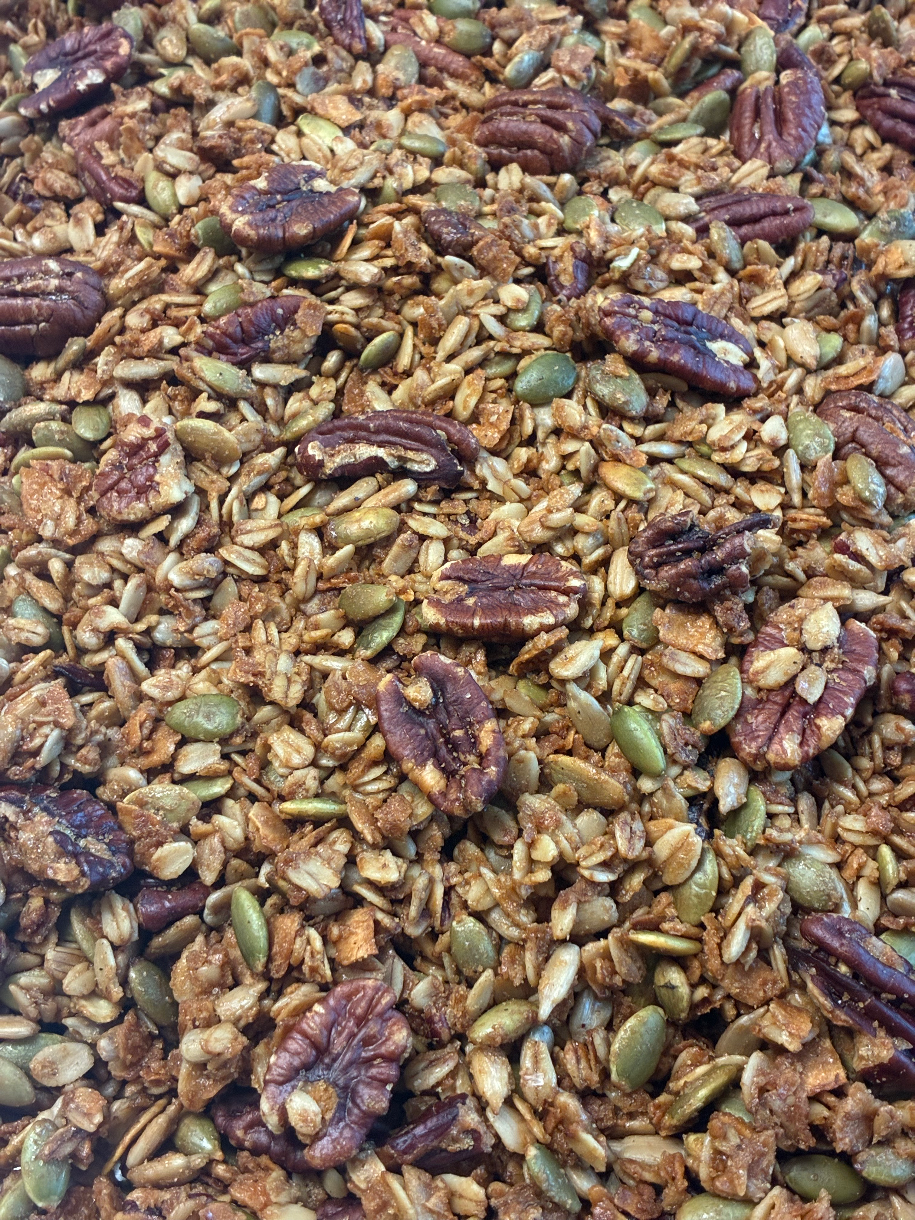 Crunchy Maple Pecan Olive Oil Granola