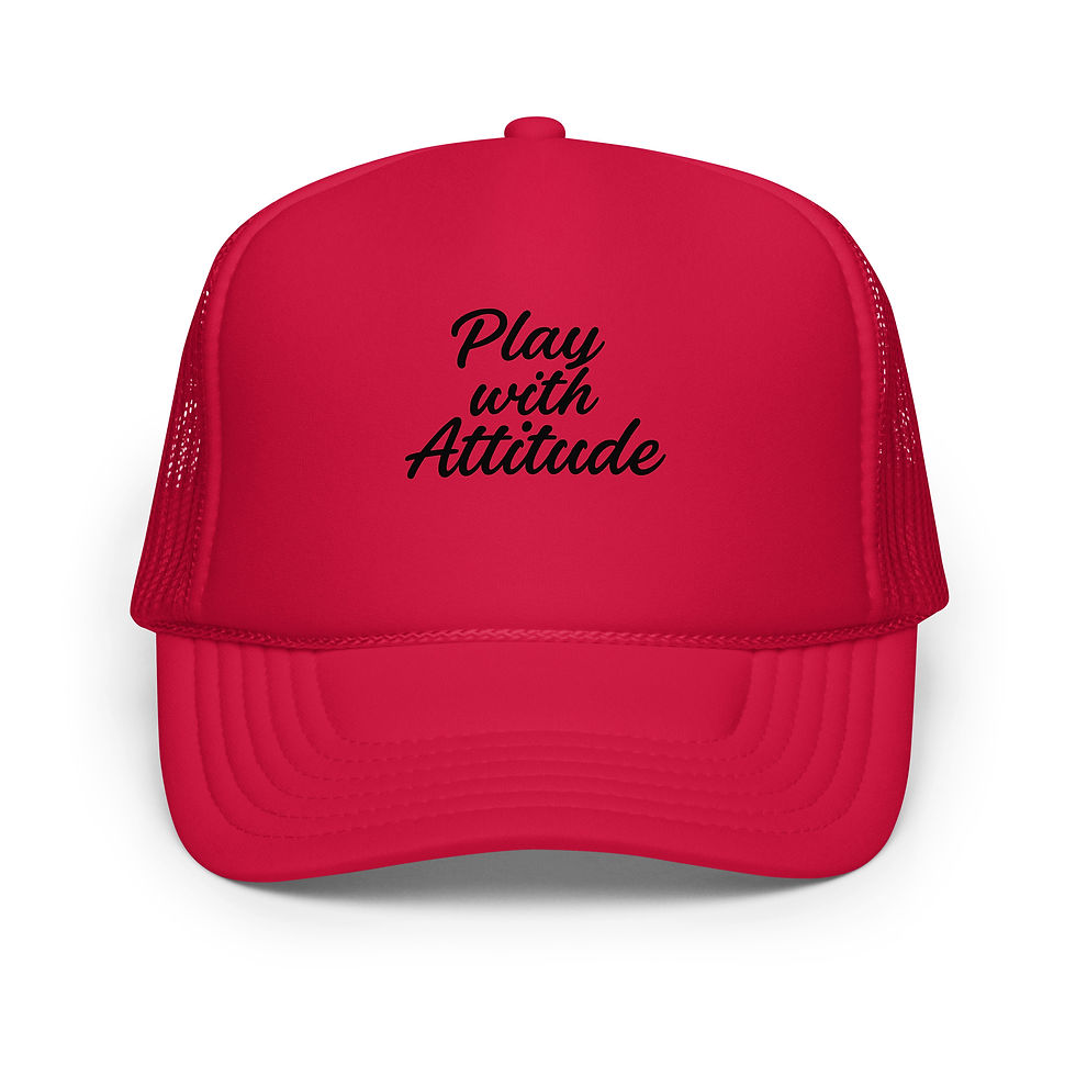 Thumbnail: Foam trucker hat  "Play with Attitude"