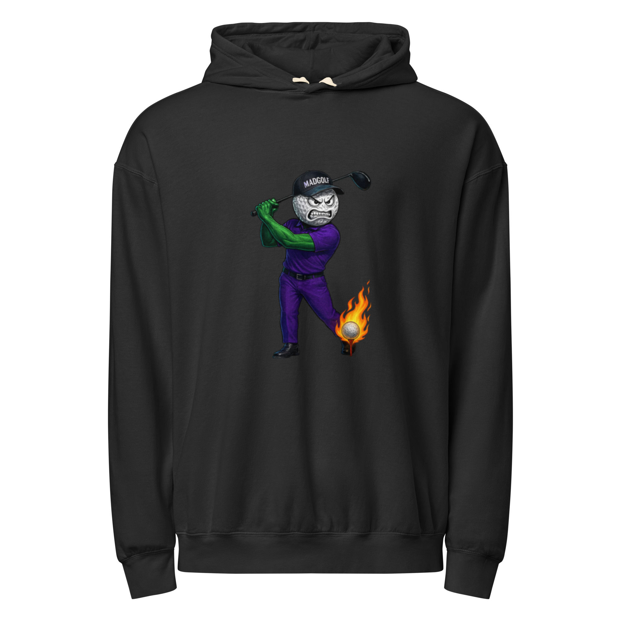 Unisex garment-dyed lightweight hoodie