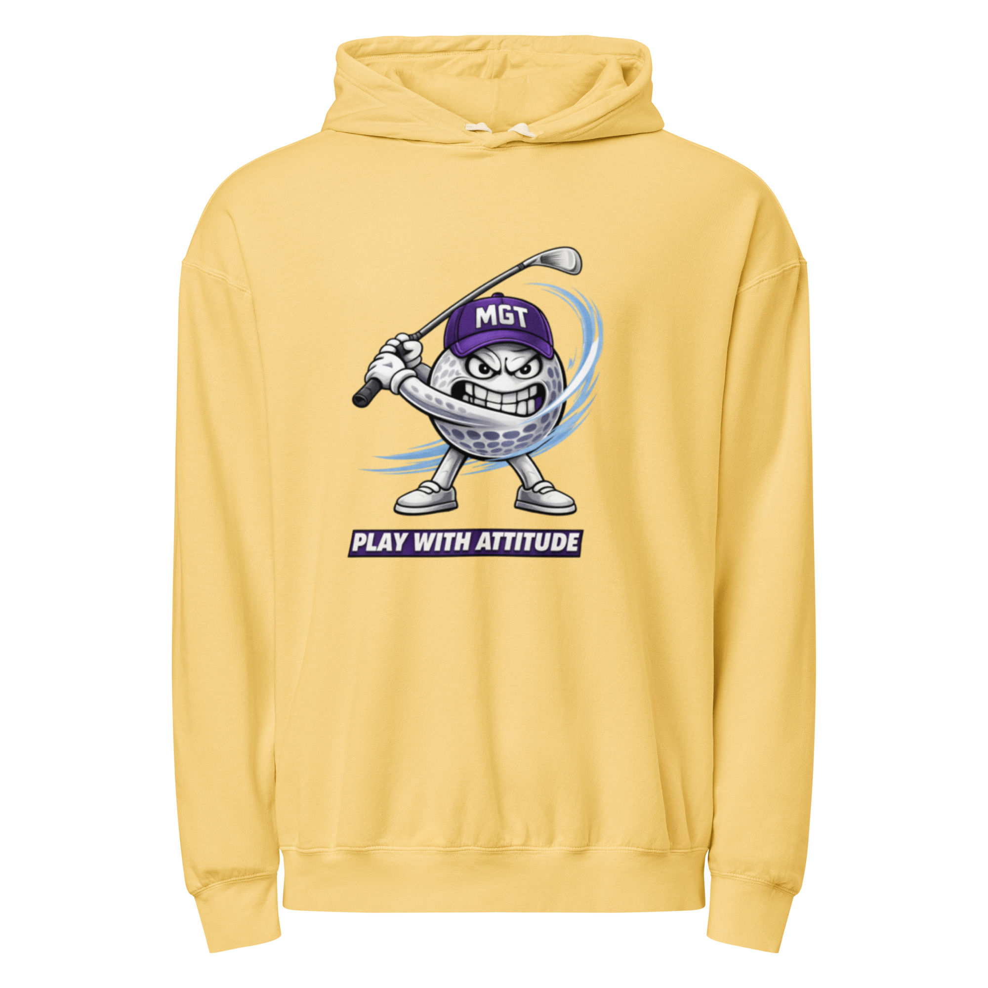 Unisex garment-dyed lightweight hoodie