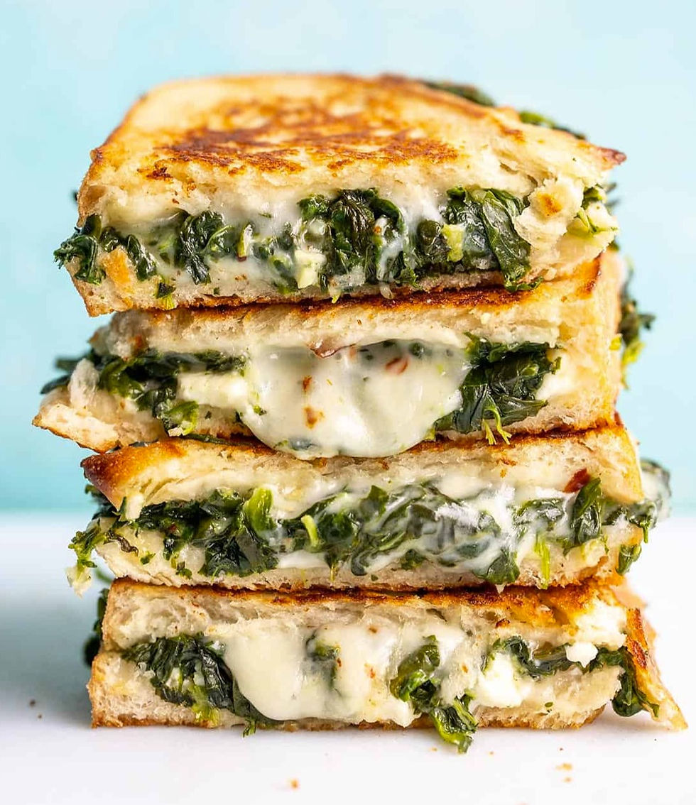 Cheesy Spinach and Feta Melt