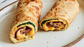 Crunchy Ham Omelette Wrap