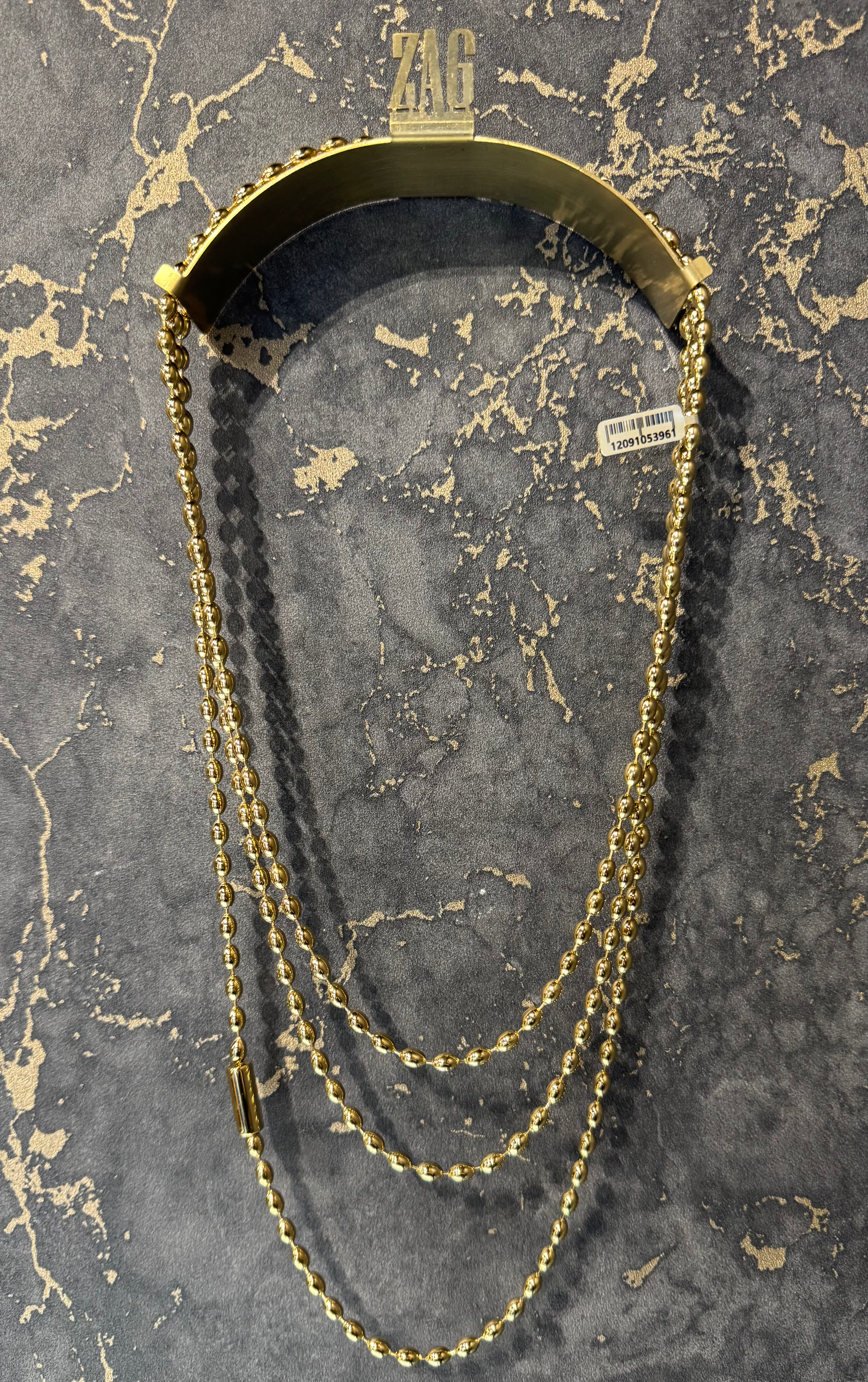 Zag collier Partinello triple rang