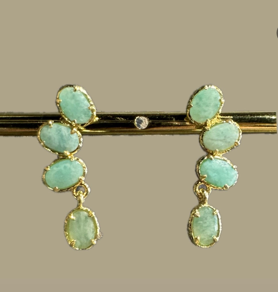 Habaha boucles d’oreilles Linae turquoise