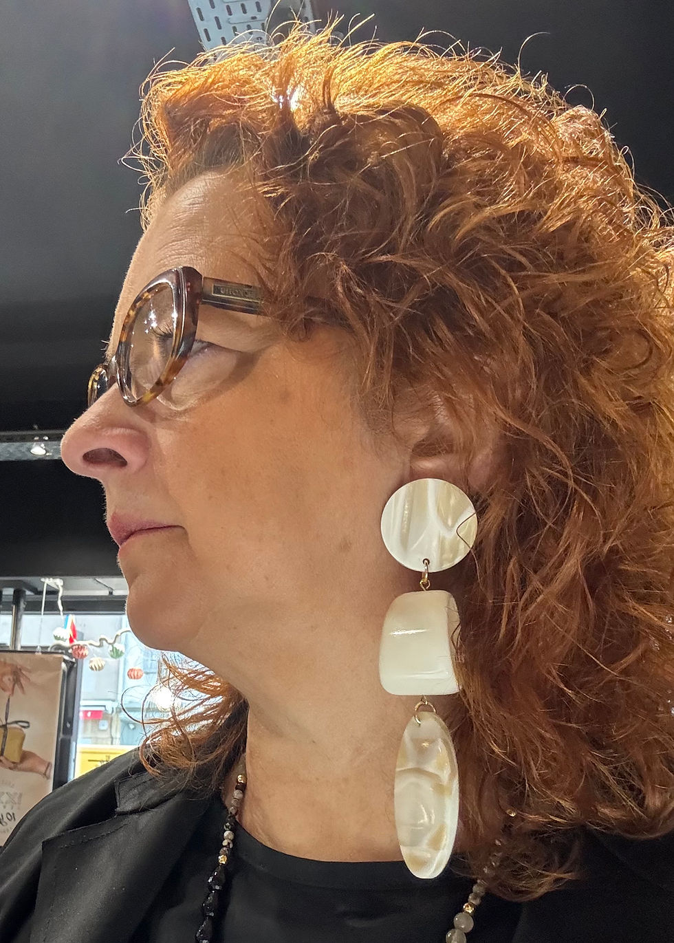 Miniature : Francine Bramli boucles d’oreilles clips écume Alba 