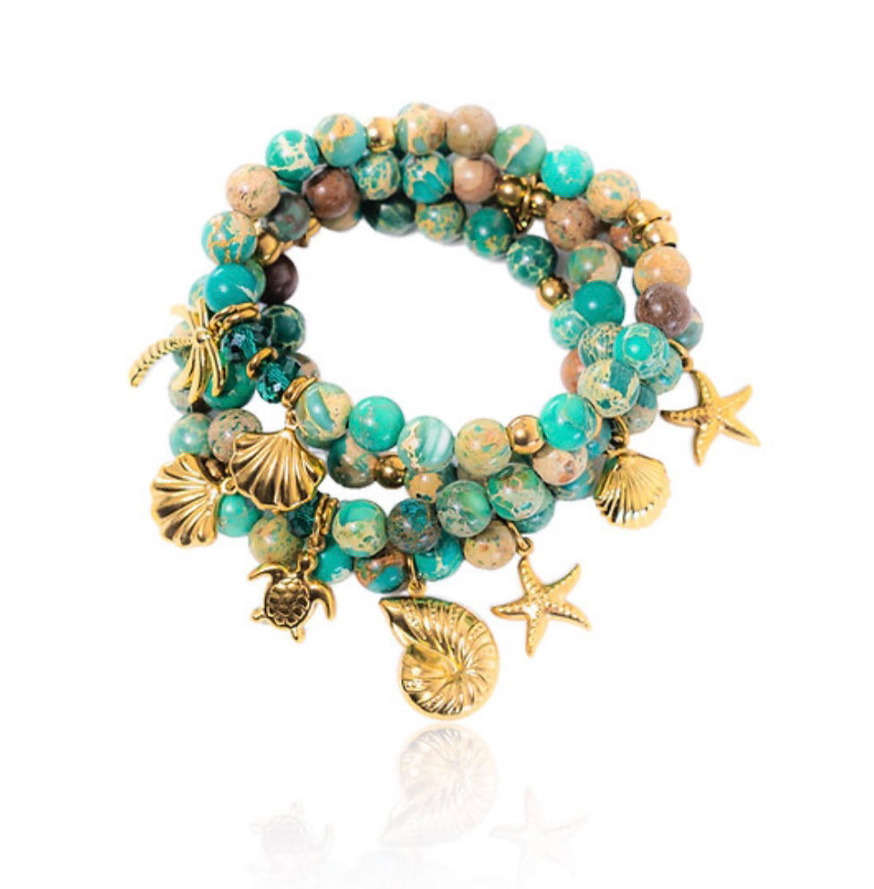 Miniature : Madamirma bracelet Aqua étoile